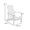 Flash Furniture 2 White Adirondack Chairs-Star & Moon Fire Pit JJ-C145012-32D-WH-GG
